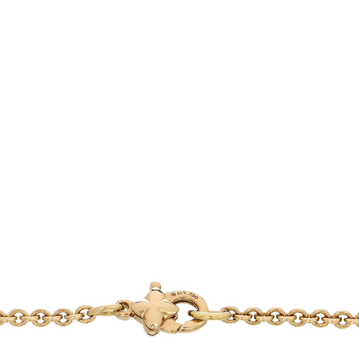 David Yurman 18K Yellow Gold Diamond Blue Sapphire Cable Collectibles Evil Eye Bracelet 3 of 4