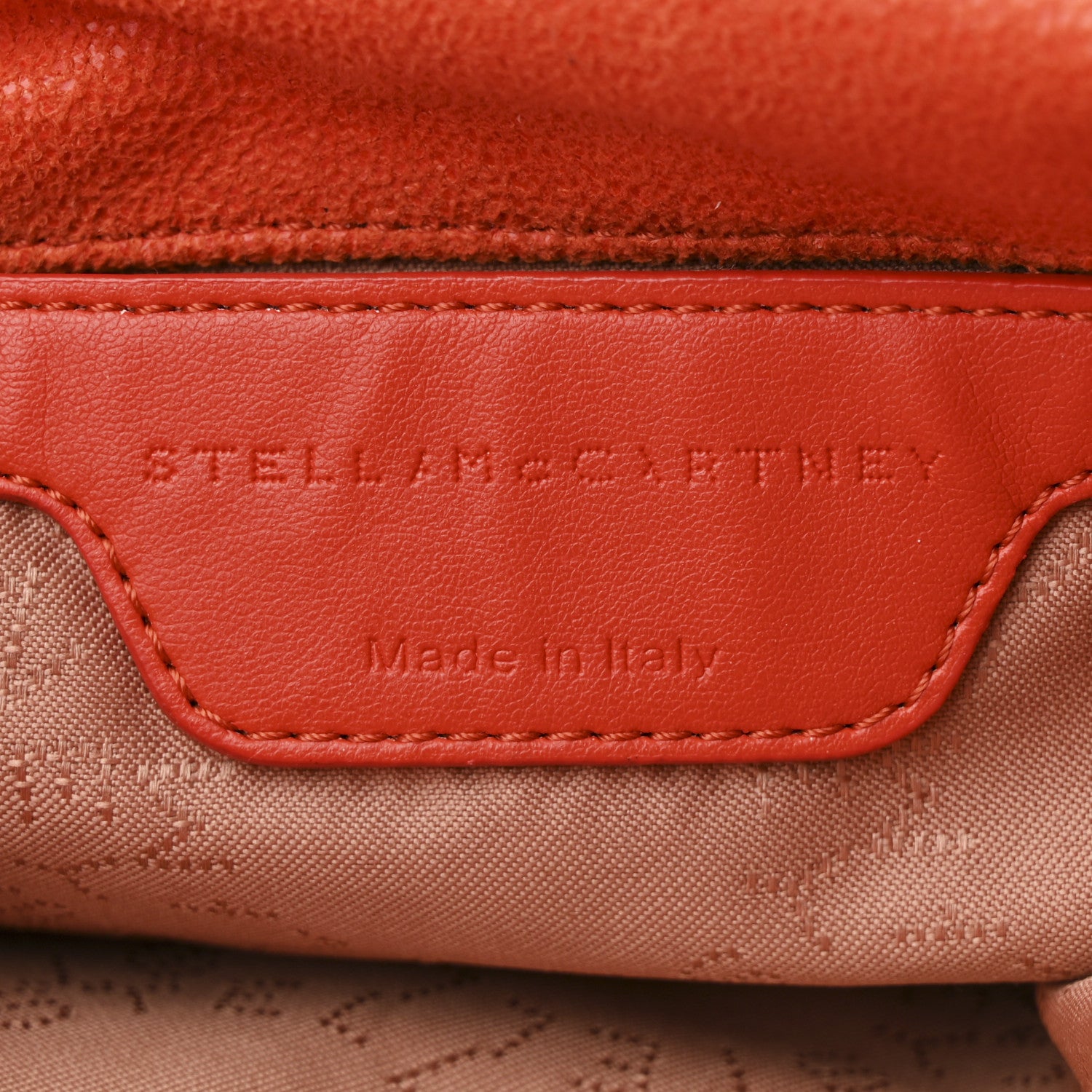 Stella McCartney Shaggy Deer Mini Falabella Fold Over Tote Orange 5 of 9
