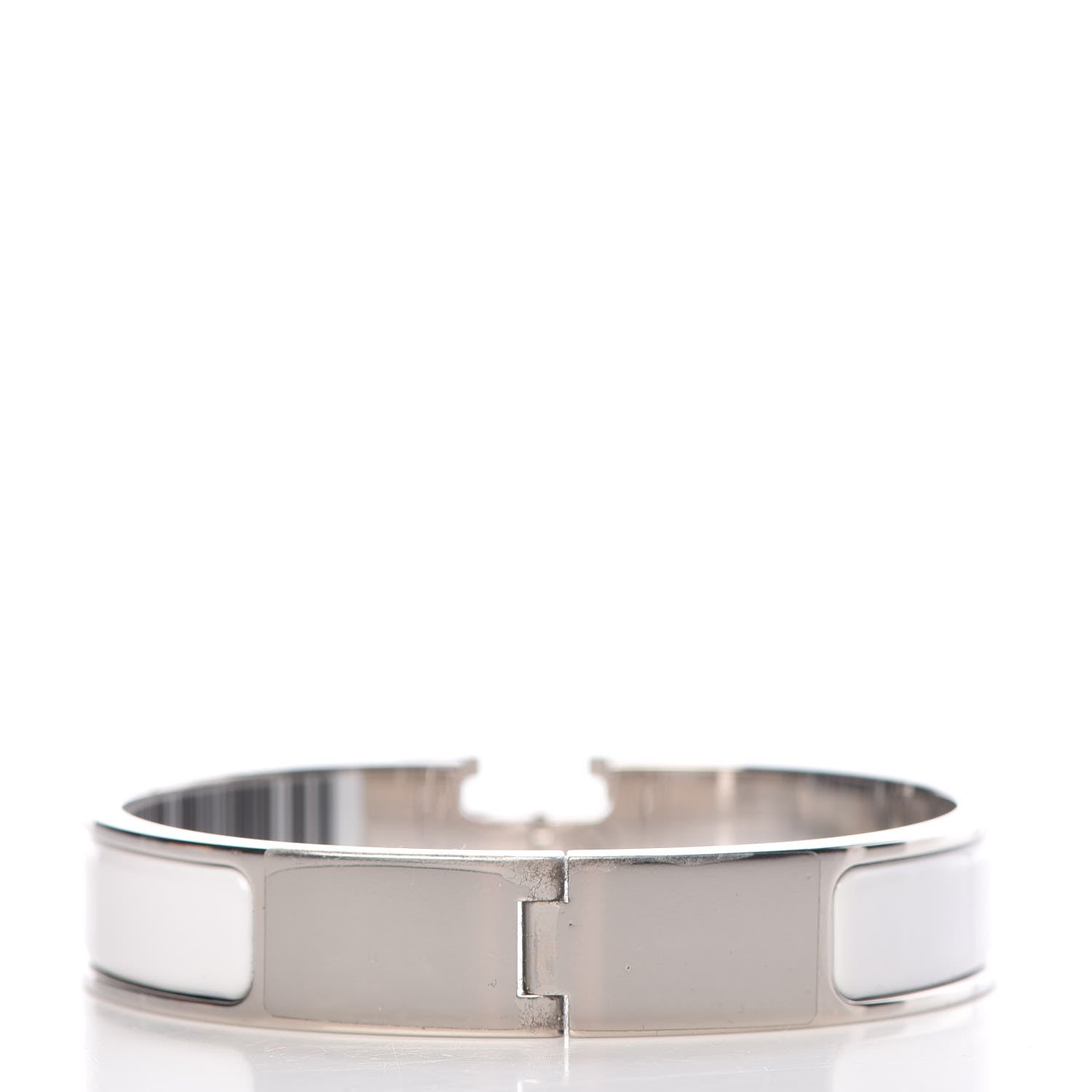 Hermes Enamel Narrow Clic Clac H Bracelet PM White 3 of 5