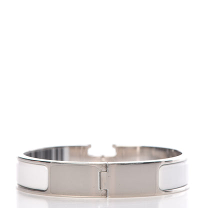 Hermes Enamel Narrow Clic Clac H Bracelet PM White 3 of 5