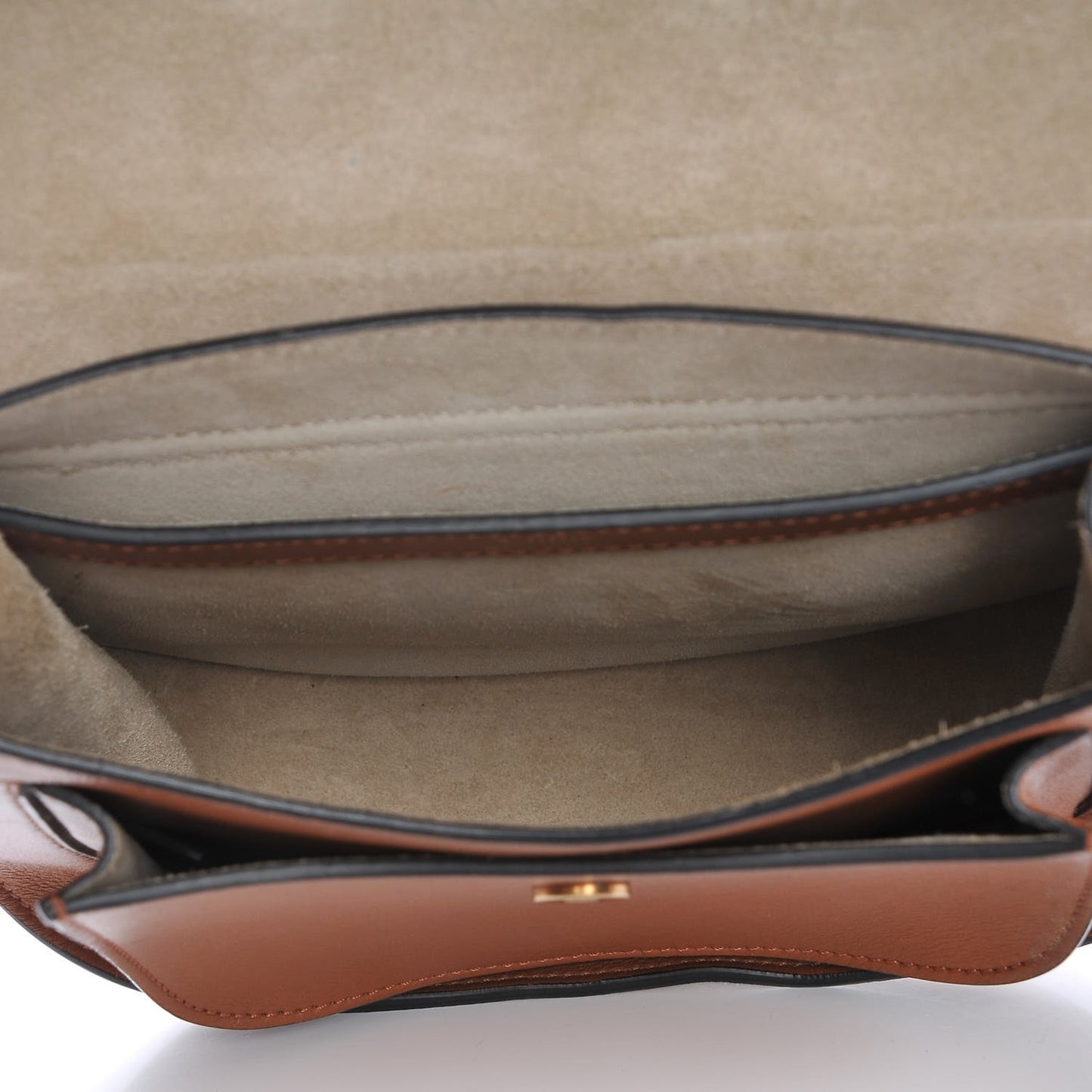 Calfskin Small Hudson Fringe Shoulder Bag Caramel