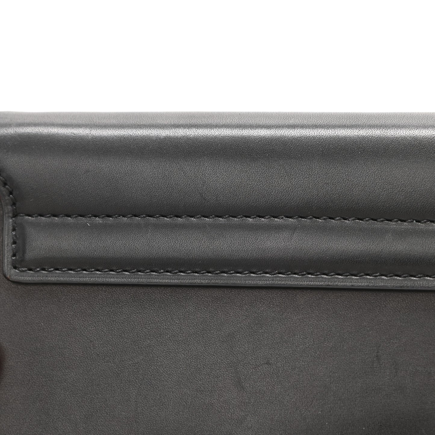 Smooth Calfskin Mini Classic Monogram Kaia Satchel Black