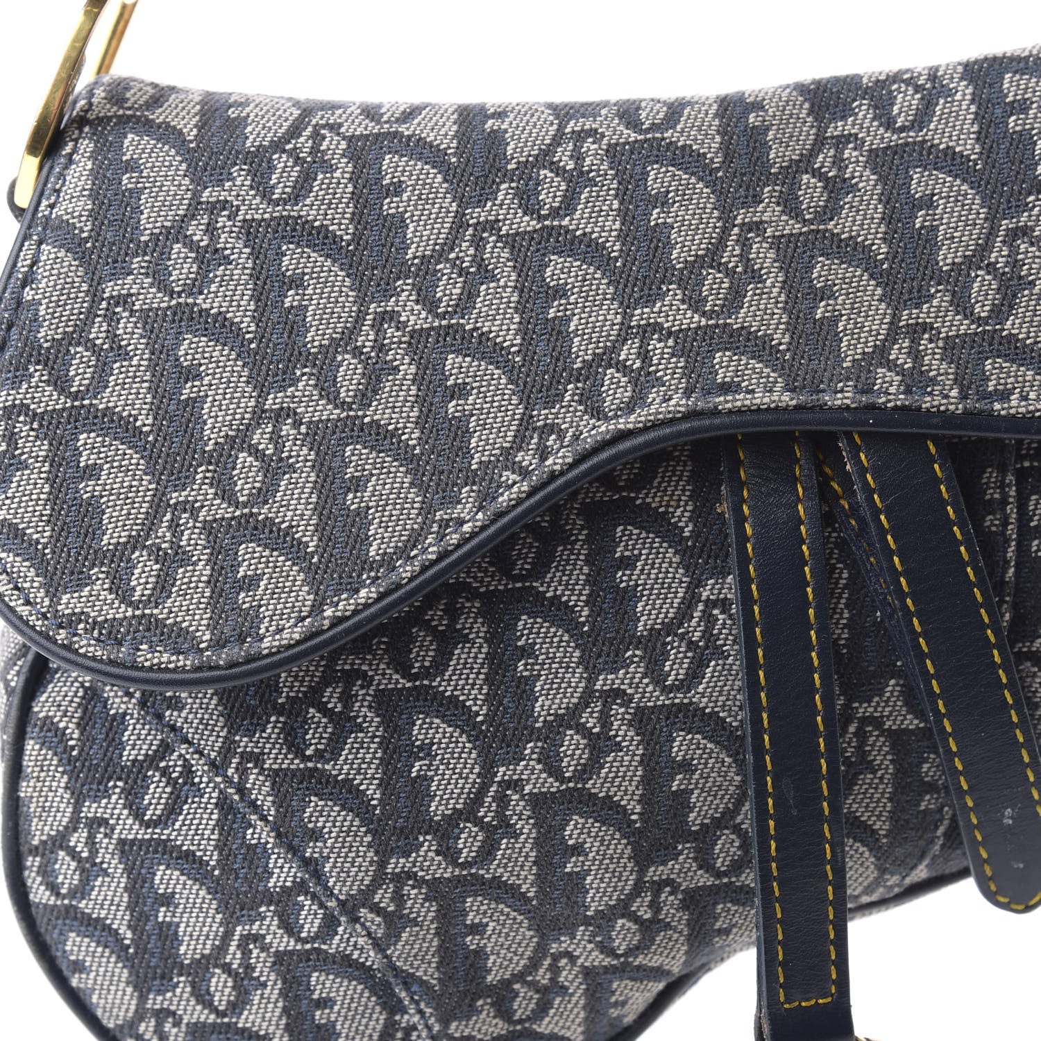 Christian Dior Monogram Saddle Bag Black 18 of 27