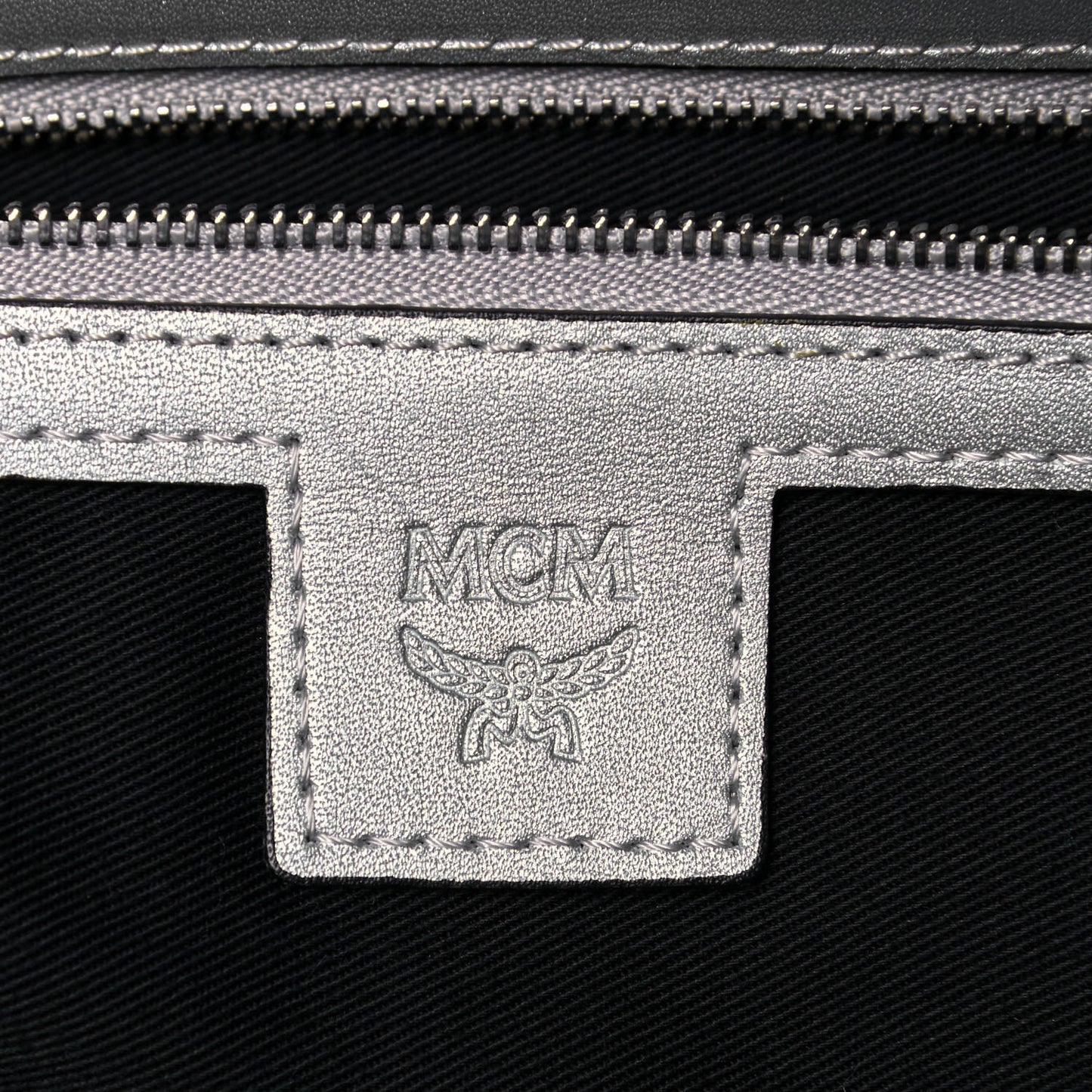 Metallic Visetos Medium Anya Shopper Tote Silver