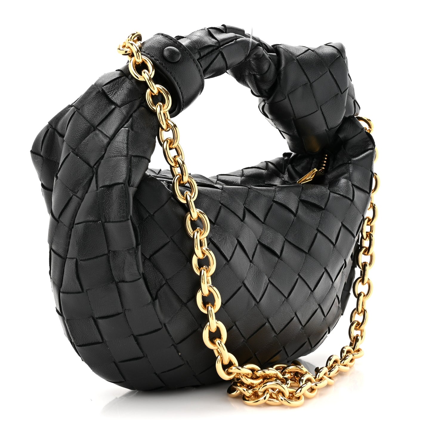Nappa Intrecciato Mini Chain Jodie Black