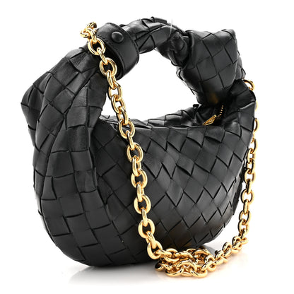 Bottega Veneta Nappa Intrecciato Mini Chain Jodie Black 3 of 10
