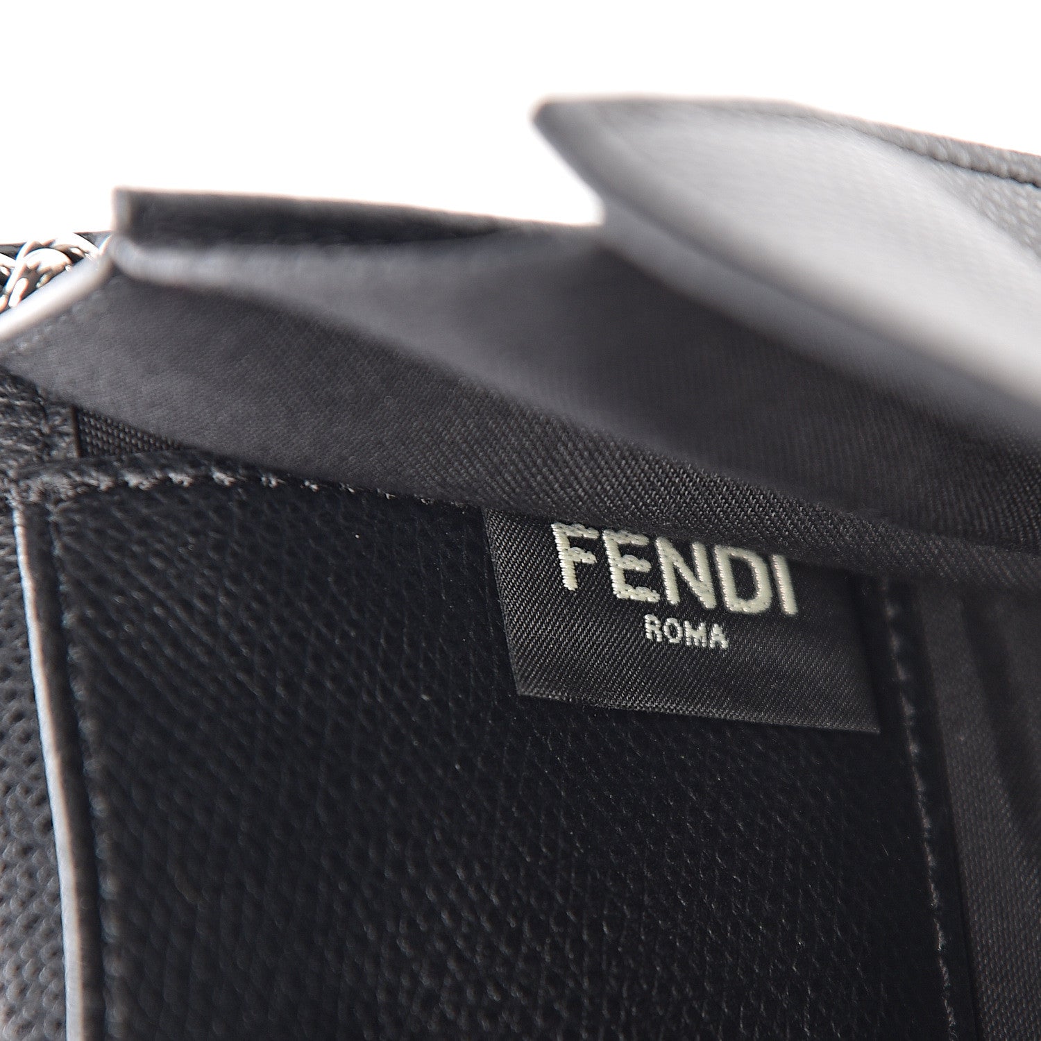 Fendi Vitello Cruise F is Fendi Wallet on Chain Black 5 of 10