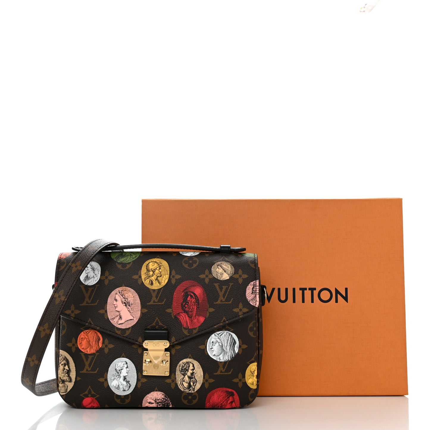 x FORNASETTI Monogram Cameo Pochette Metis