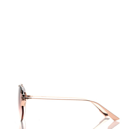 Christian Dior Metal Stronger Aviator Sunglasses Grey Fuschia Rose Gold 3 of 7