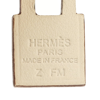 Hermes Rose Gold Swift O'Kelly Earrings Craie 6 of 7