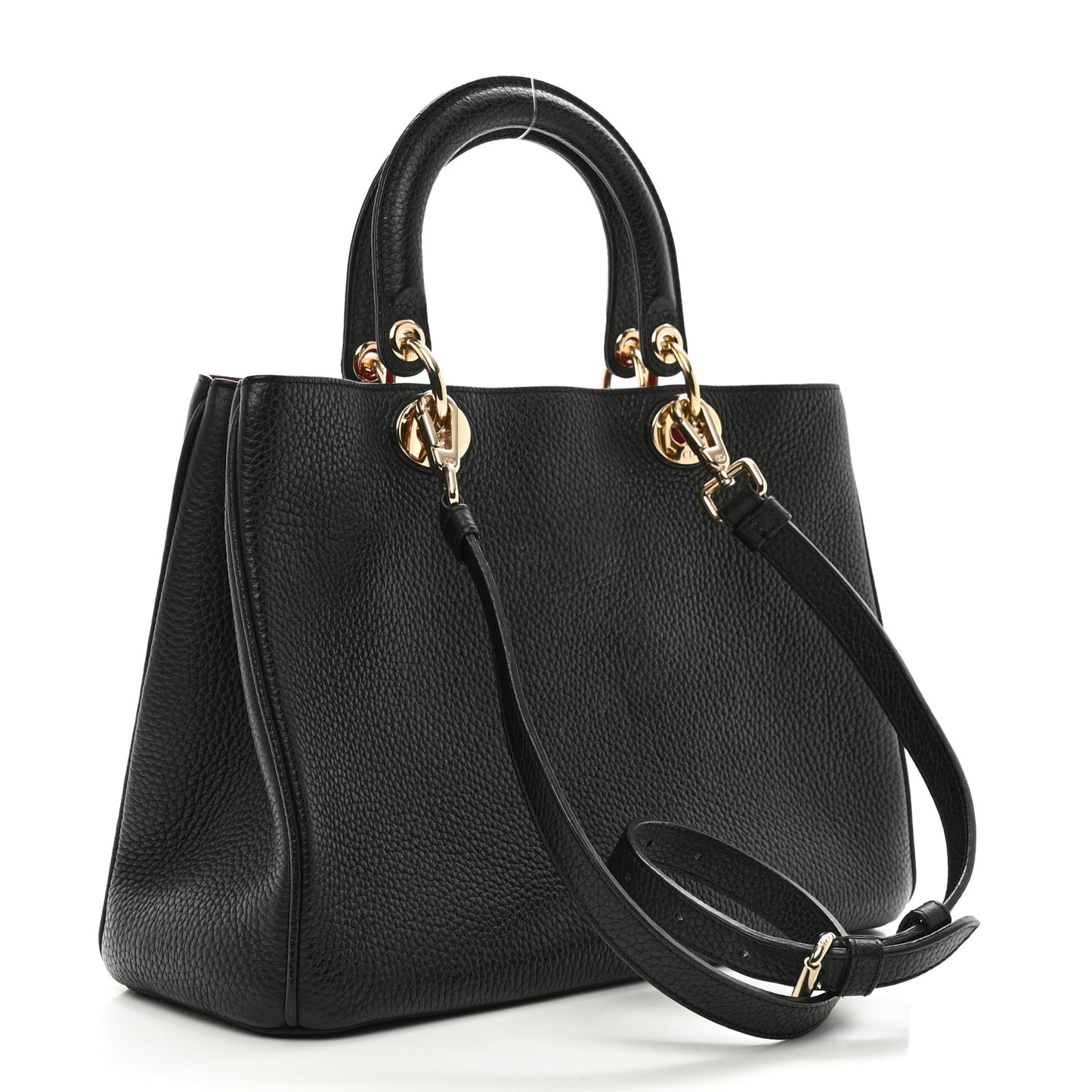 Bullcalf Medium Diorissimo Tote Black Rose Indien