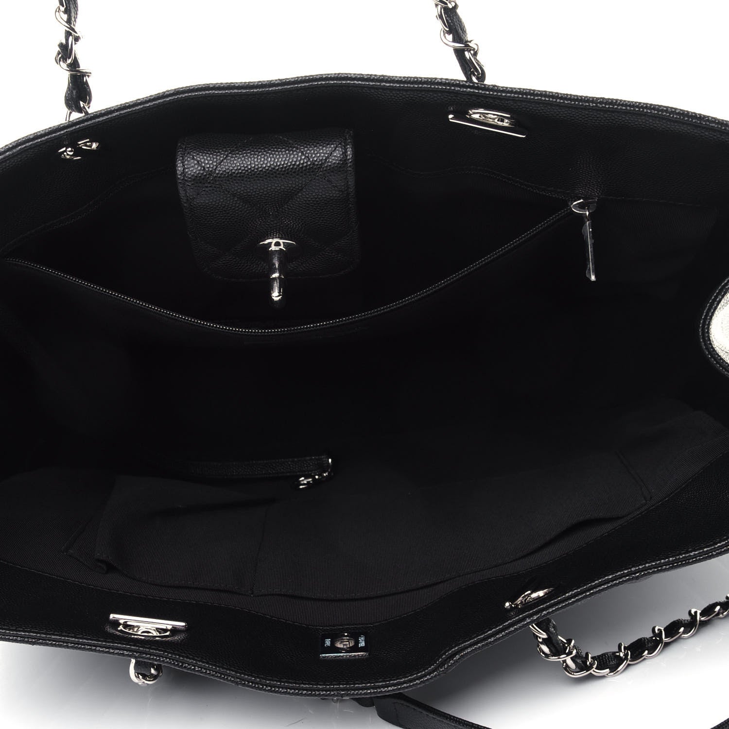 Chanel Caviar Quilted Large Classic Shopping Tote Black 4 of 4