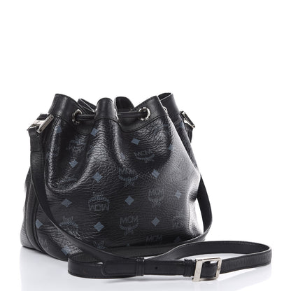 MCM Visetos Essential Drawstring Bucket Bag Black 3 of 16