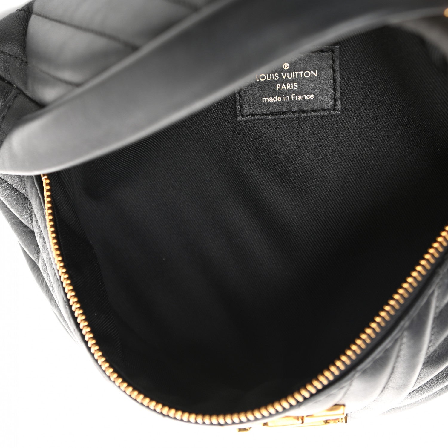 Louis Vuitton Calfskin Quilted New Wave Bumbag Black 5 of 9