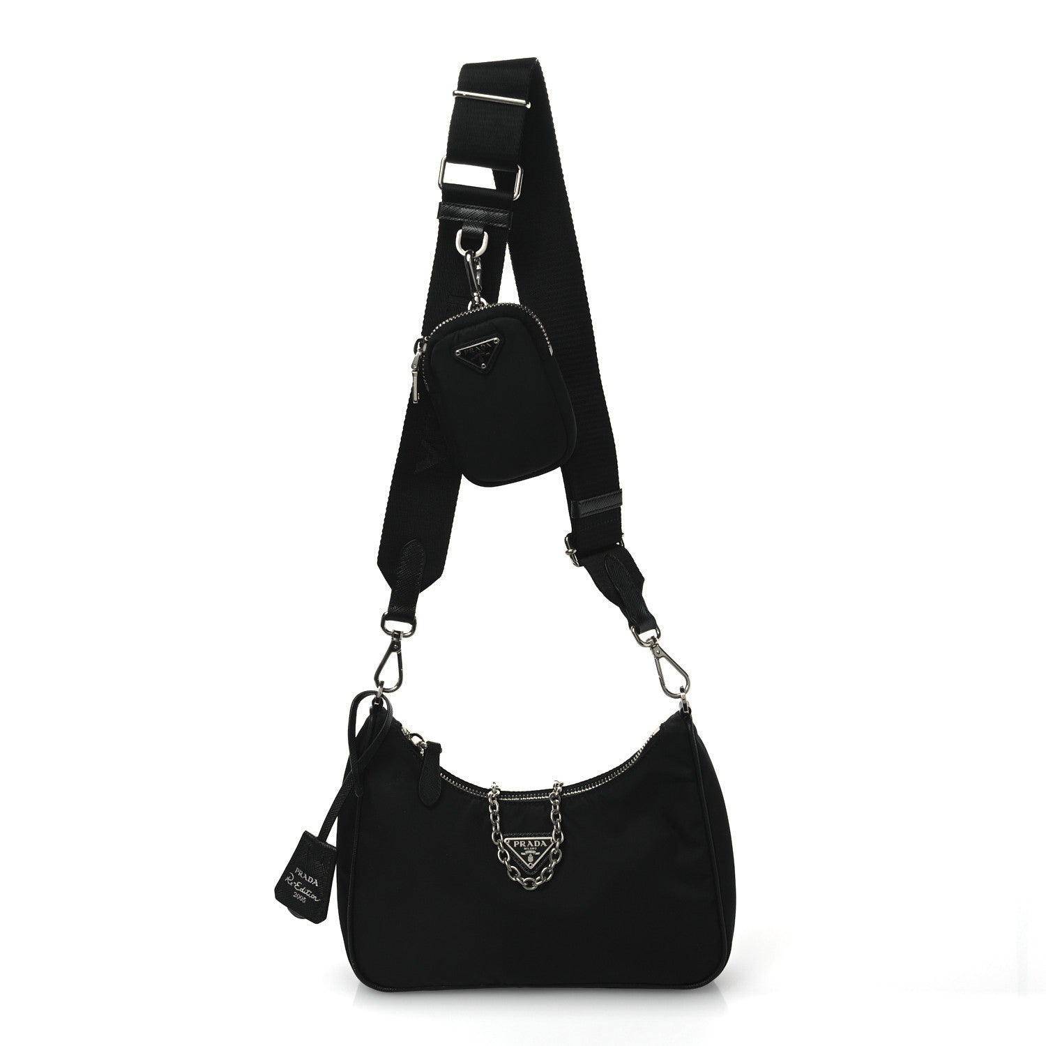 Prada Re-Nylon Saffiano Re-Edition 2005 Shoulder Bag Black 1 of 11