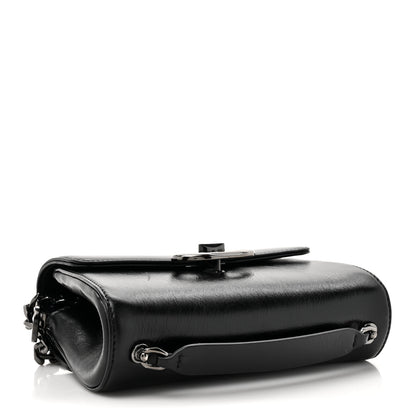 Valentino Garavani Crinkled Calfskin Vlogo Locker Shoulder Bag Black 4 of 12