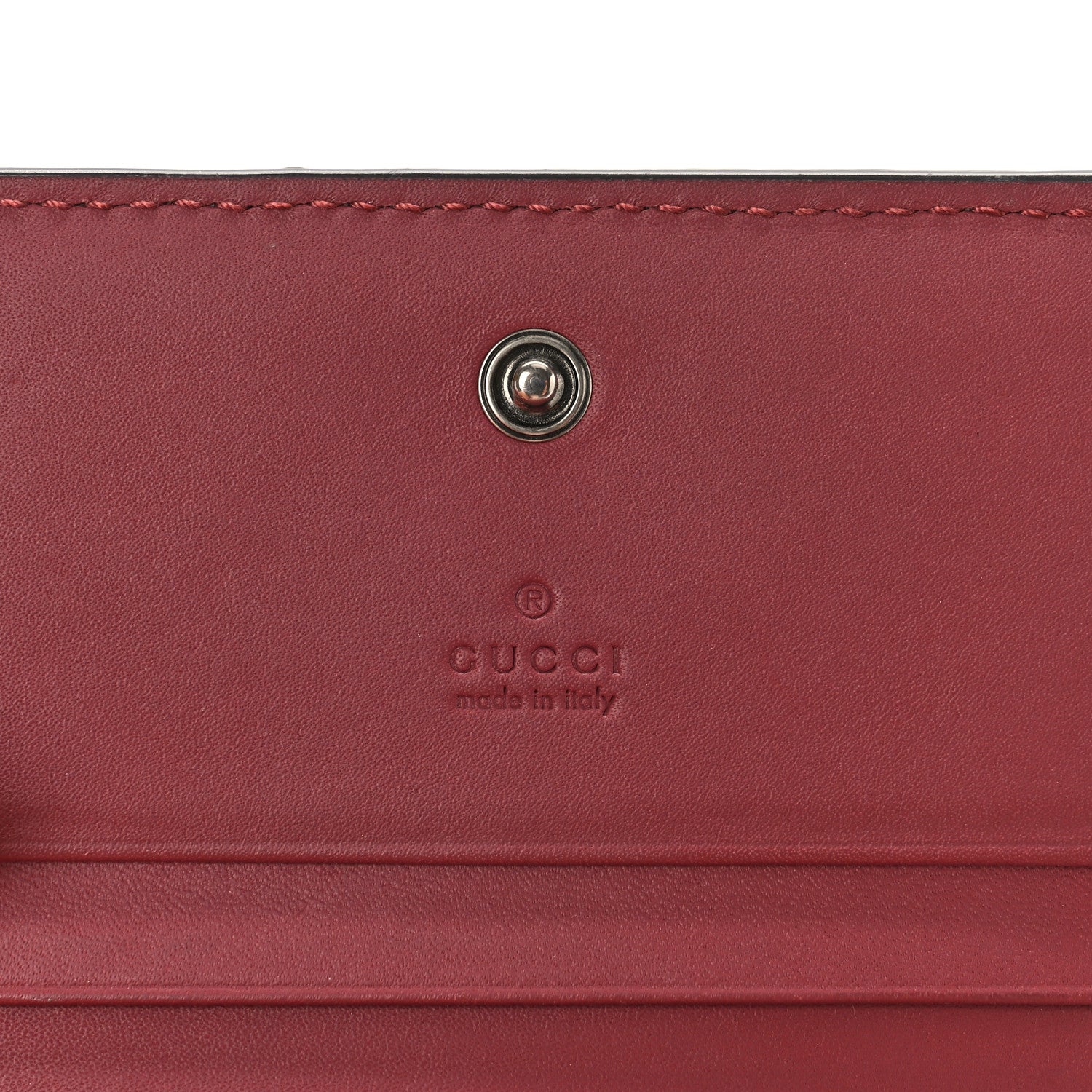 Gucci GG Supreme Monogram Blooms Card Case Beige Multicolor Dry Rose 6 of 8