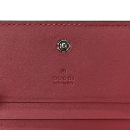 Gucci GG Supreme Monogram Blooms Card Case Beige Multicolor Dry Rose 6 of 8