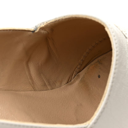 Chanel Lambskin Suede CC Espadrille Wedges 41 White Black 12 of 14