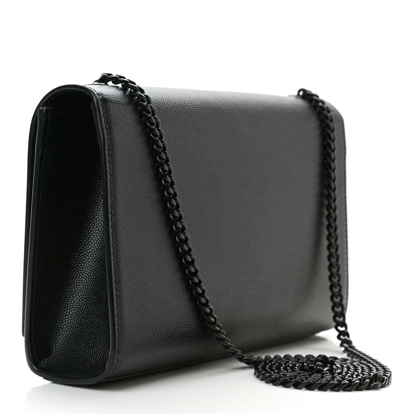 Grain De Poudre Medium Classic Monogram Kate Satchel Black