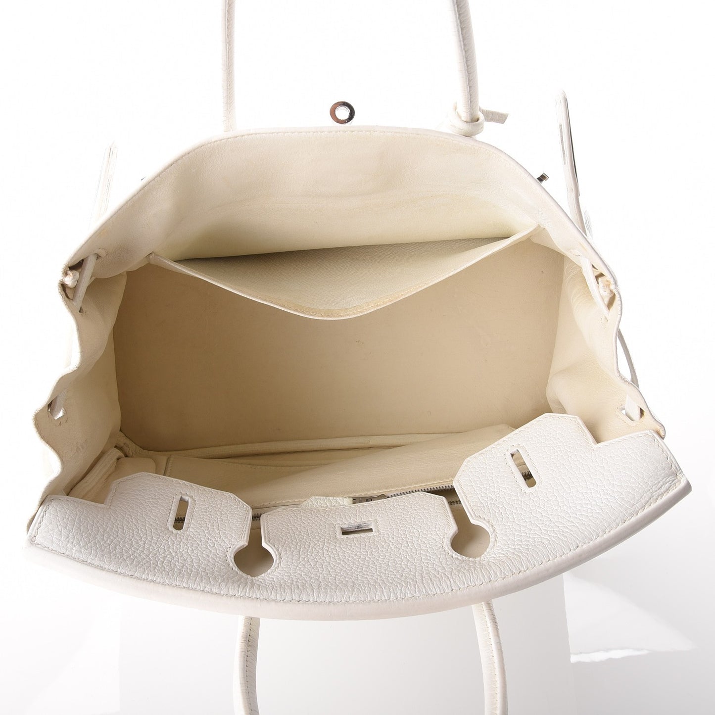 Taurillon Clemence Birkin 30 White