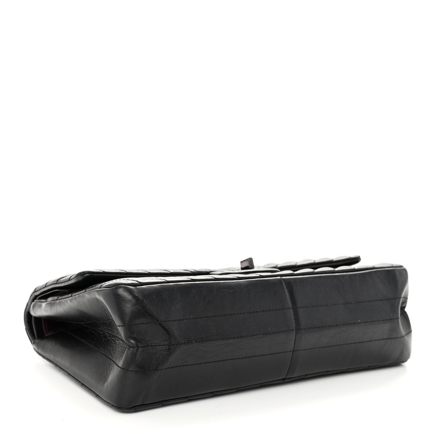 Aged Calfskin Chevron Quilted 2.55 Reissue 226 So Black