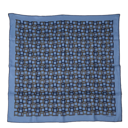 Hermes Silk Modulation Scarf 70 Azur Bronze Ardoise 2 of 5