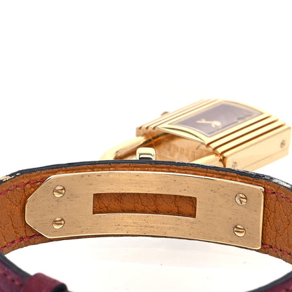 Hermes Stainless Steel Clemence 20mm Kelly Cadena Quartz Watch Rouge 4 of 4