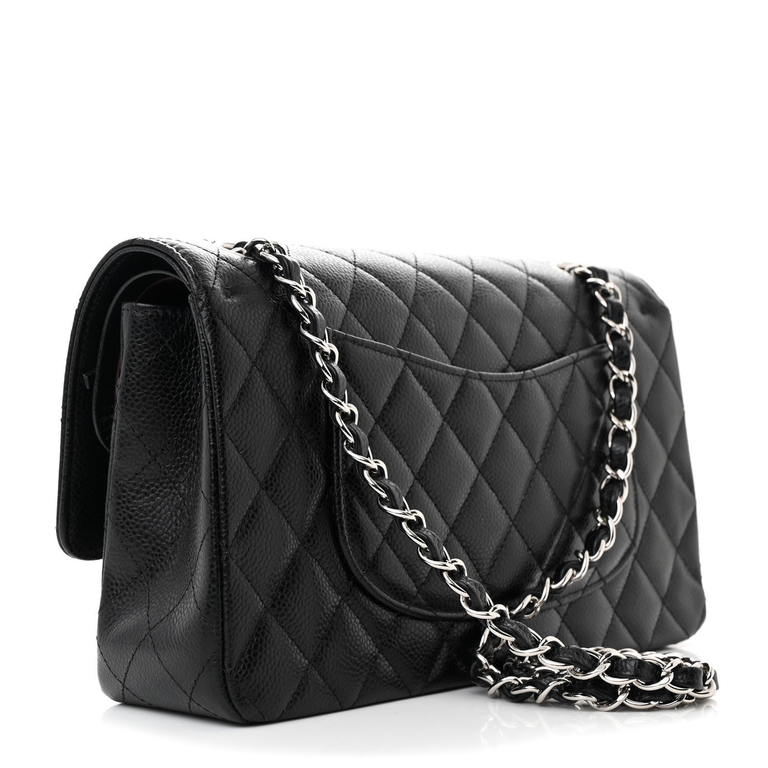 Chanel Caviar Quilted Medium Double Flap Black 3 of 10