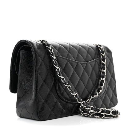 Chanel Caviar Quilted Medium Double Flap Black 3 of 10