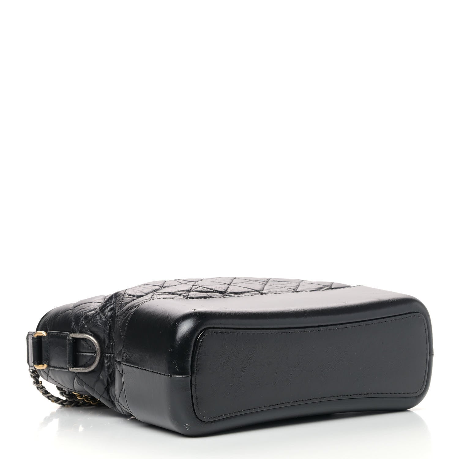 Chanel Aged Calfskin Quilted Medium Gabrielle Hobo Black 3 of 10