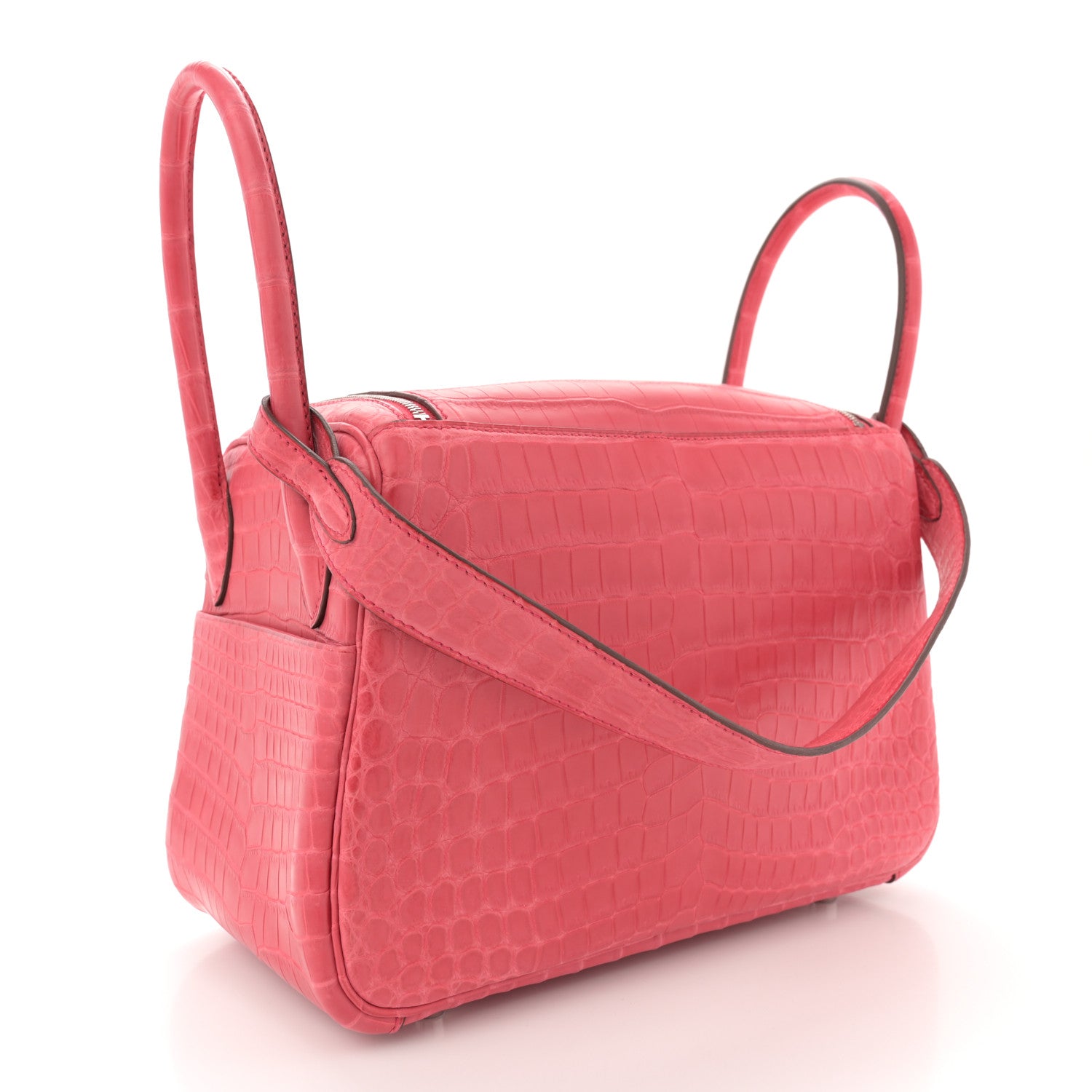 Hermes Matte Niloticus Crocodile Lindy 26 Bougainvillea 3 of 10