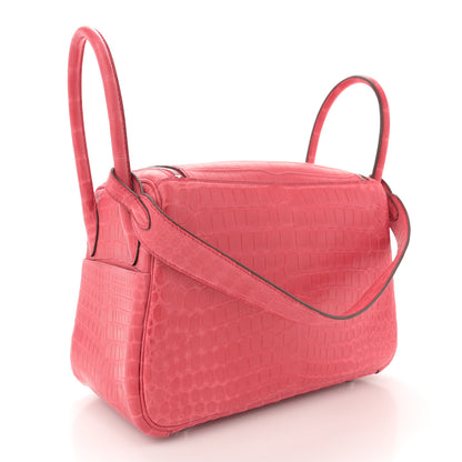 Hermes Matte Niloticus Crocodile Lindy 26 Bougainvillea 3 of 10