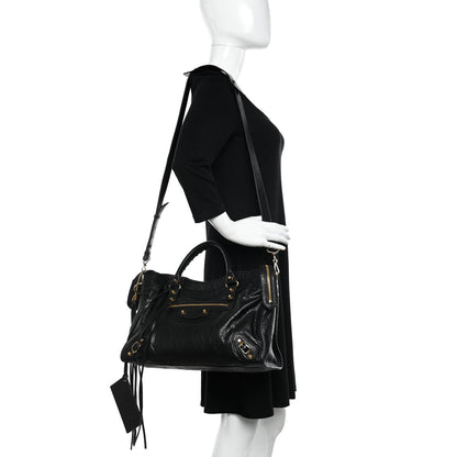 Balenciaga Agneau Classic Gold Hardware City Black 3 of 10