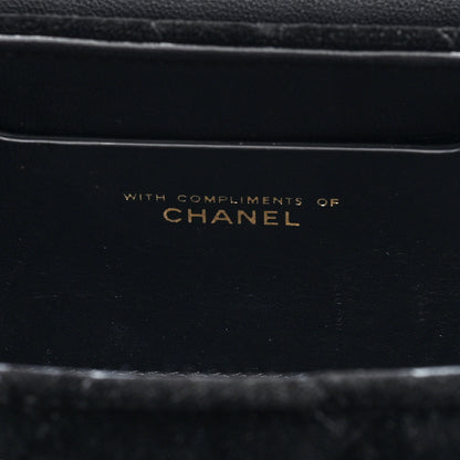 Chanel Velvet Quilted Mini Top Handle Flap Black 6 of 10