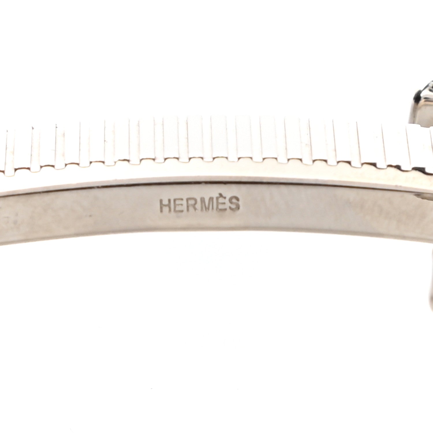 Hermes Palladium Strie 32mm H Belt Buckle 3 of 3