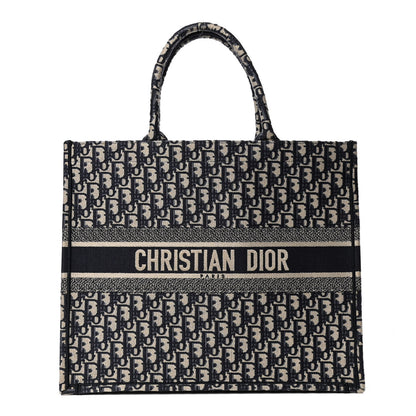Christian Dior Oblique Book Tote Blue Multicolor 1 of 4