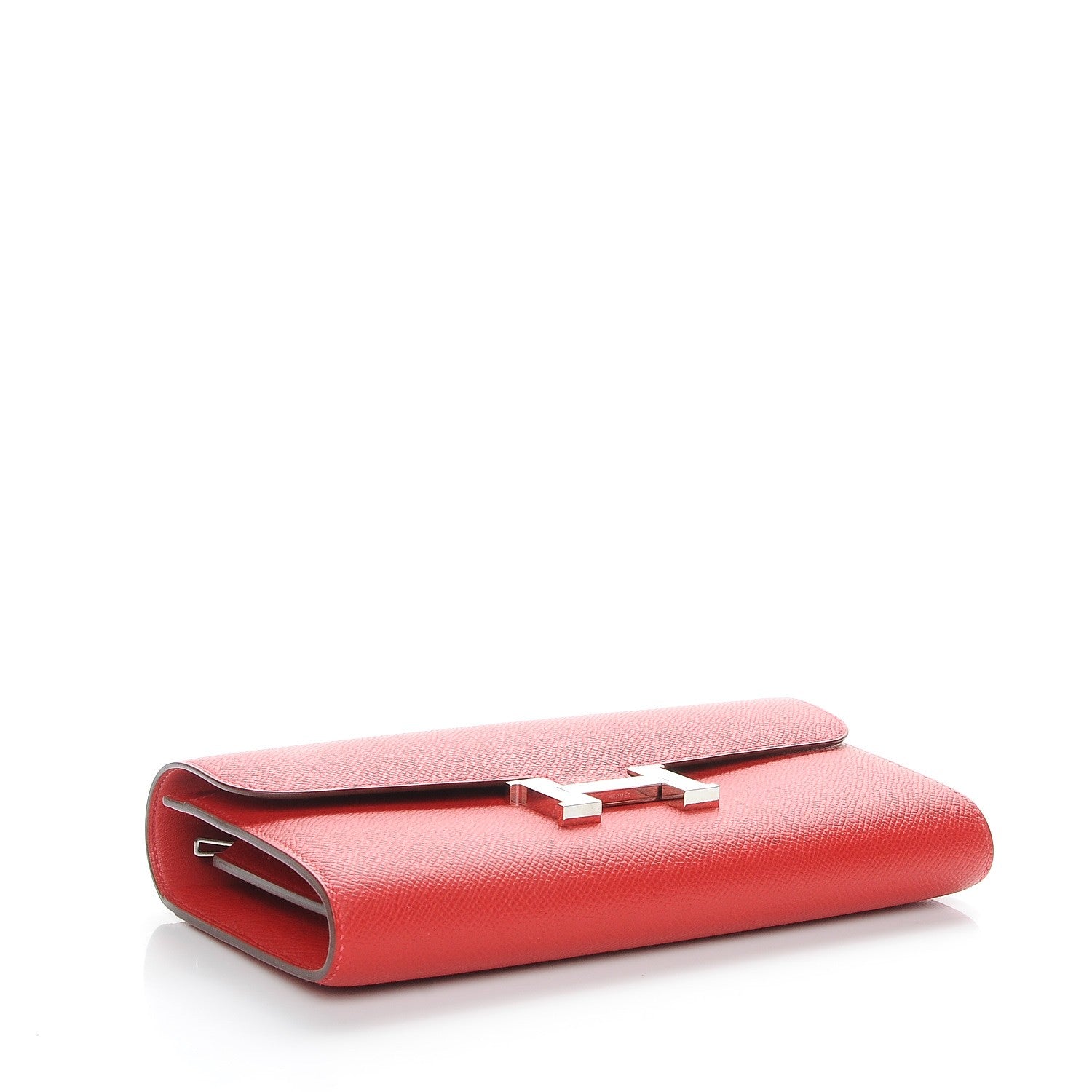 Hermes Epsom Constance Long Wallet Rouge Casaque 5 of 18