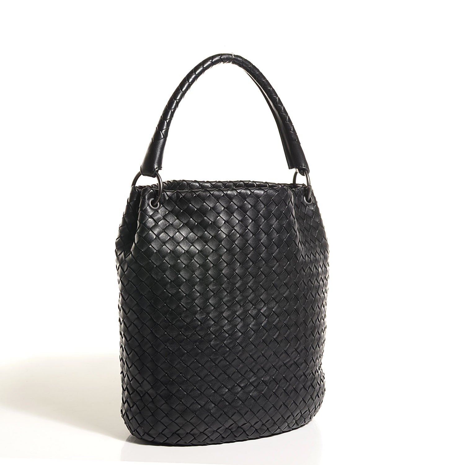 Bottega Veneta Nappa Intrecciato Bucket Bag Nero Black 3 of 8