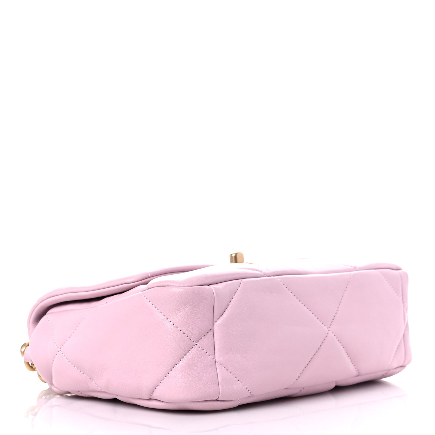Lambskin Quilted Medium Chanel 19 Flap Light Pink