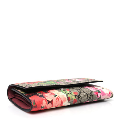 Gucci GG Supreme Monogram Blooms Continental Wallet Beige Multicolor Dry Rose 4 of 11