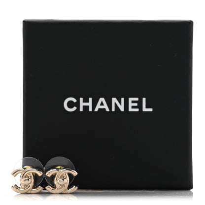 Chanel Metal CC Turnlock Earrings Gold 5 of 5