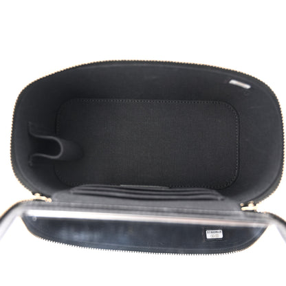 Chanel Lambskin Quilted Small Vanity Case With Chain Black 5 of 11