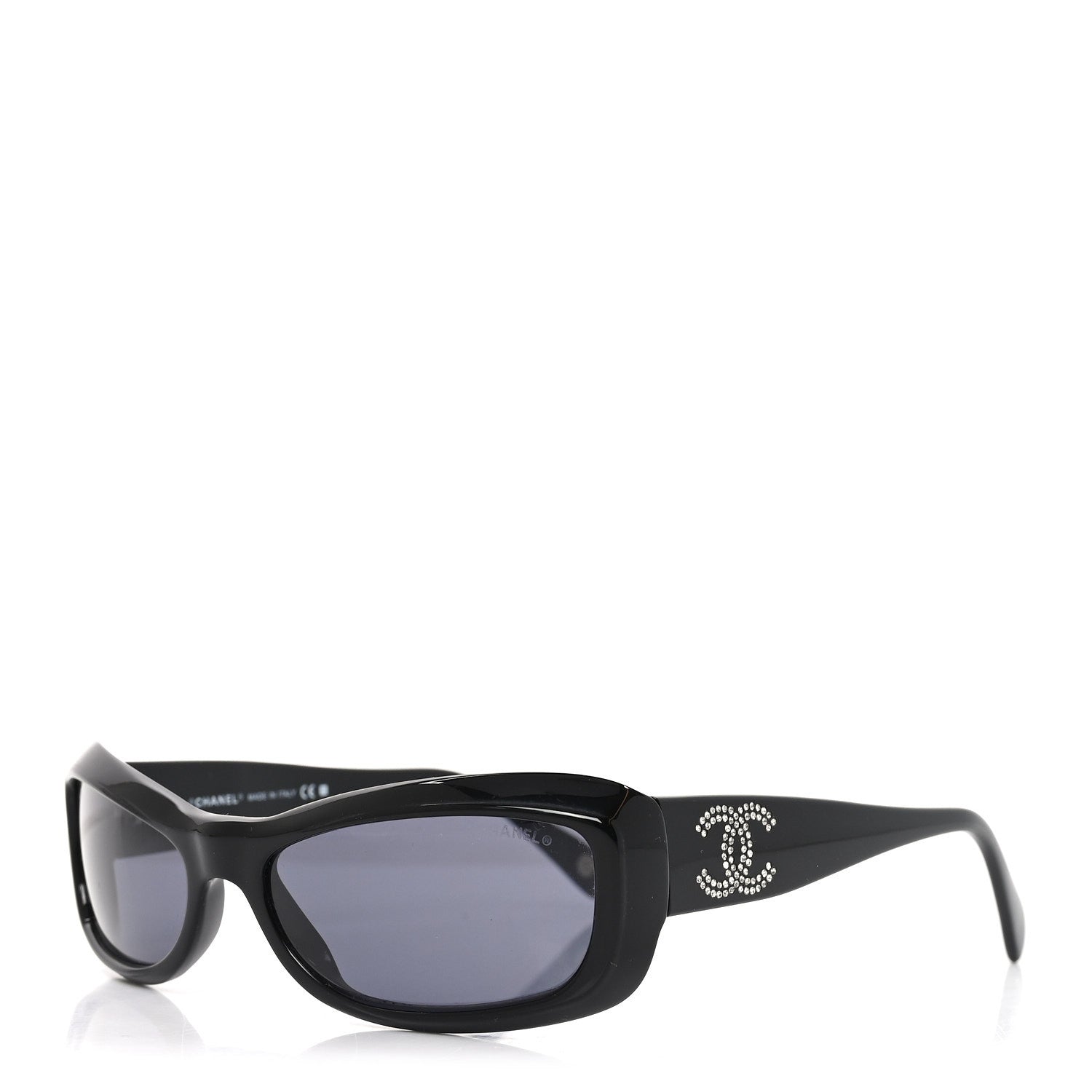 Chanel Crystal CC Logo Sunglasses 5095-B Black 1 of 7