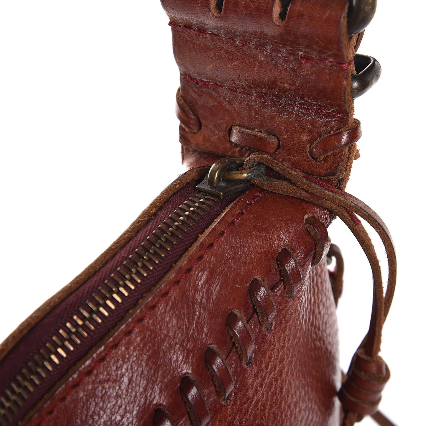 Calfskin Embossed Metal Oyster Brown