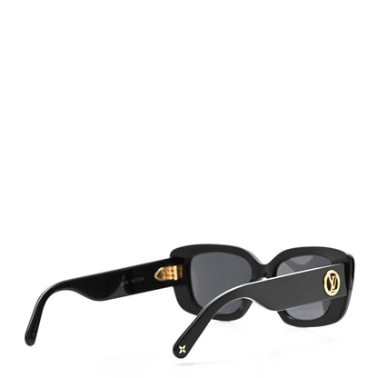 Louis Vuitton Acetate LV Circle Large Cat Eye Sunglasses Z2642U Black 4 of 7
