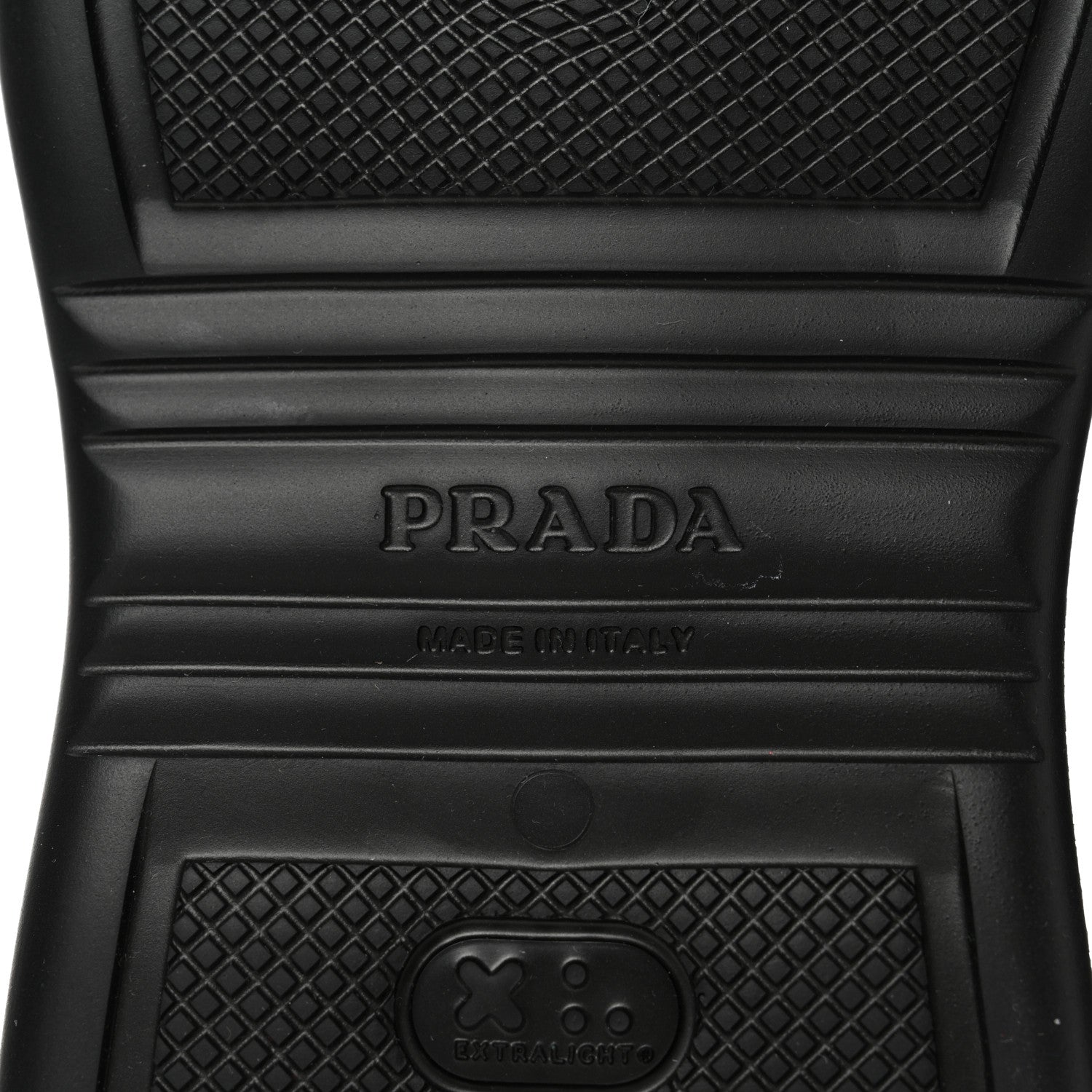 Prada Soft Mellow Rubber Triangle Logo Embossed Womens 25mm Booties 39 Black 8 of 9