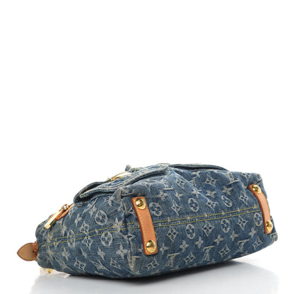 Louis Vuitton Monogram Denim Baggy PM Blue 4 of 17