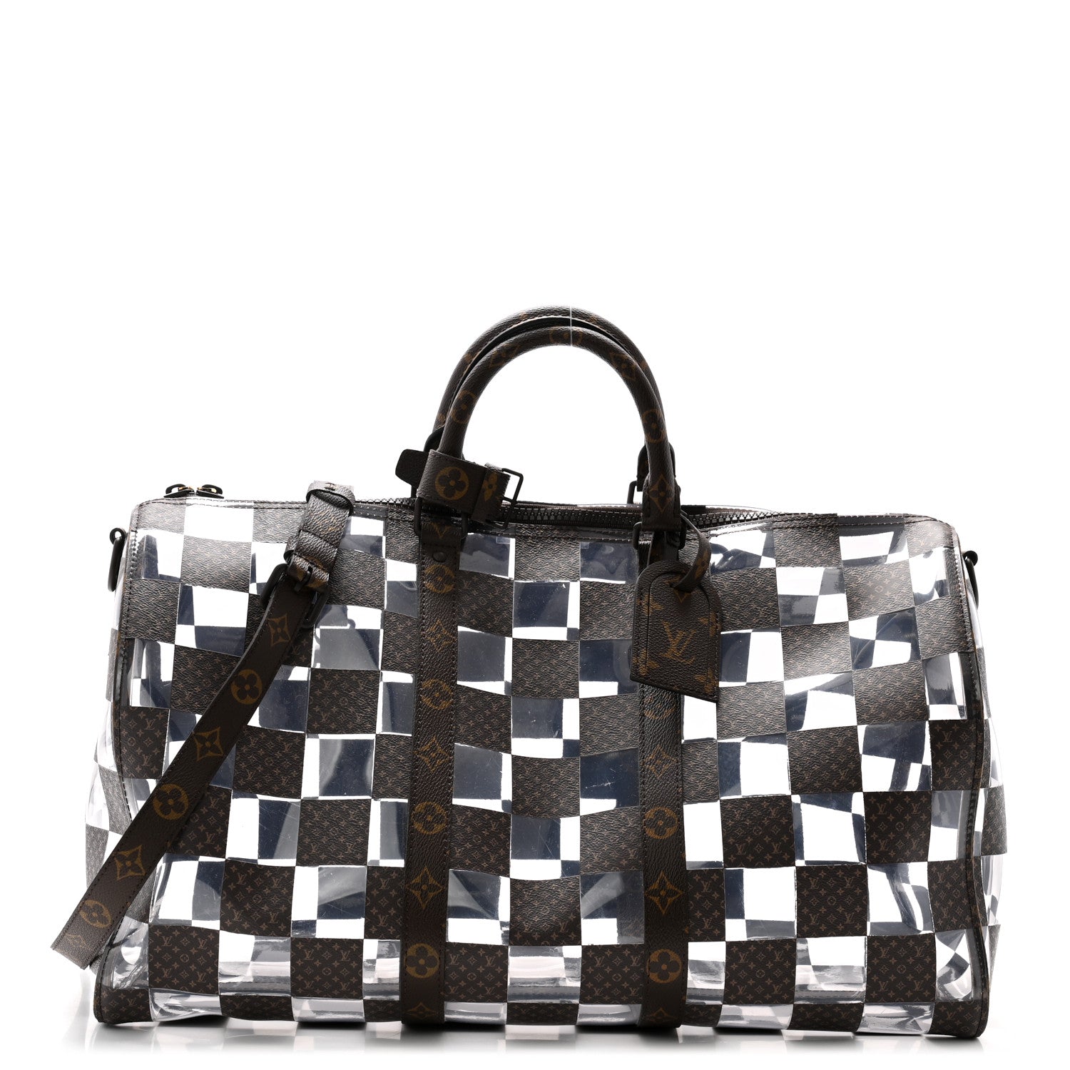 Louis Vuitton PVC Monogram Chess Keepall Bandouliere 50 1 of 10