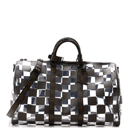 Louis Vuitton PVC Monogram Chess Keepall Bandouliere 50 1 of 10